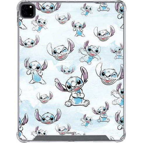 Disney Lilo and Stitch Pattern iPad Pro 12.9in (2020) Clear Case