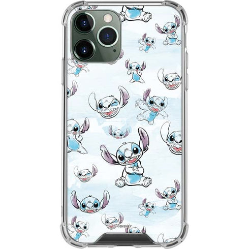 Disney Lilo and Stitch Pattern iPhone 12 Pro Clear Case