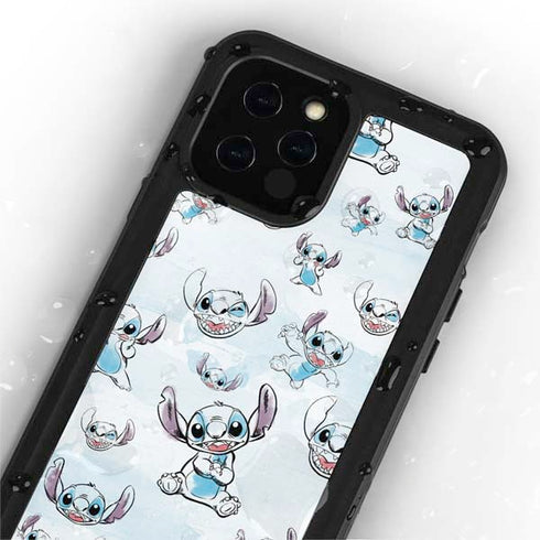 Disney Lilo and Stitch Pattern iPhone 12 Pro Waterproof Case
