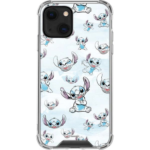 Disney Lilo and Stitch Pattern iPhone 13 Clear Case