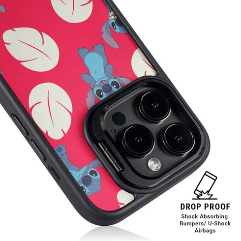 Disney Lilo and Stitch Character Pattern iPhone 13 Pro Max Kickstand Case