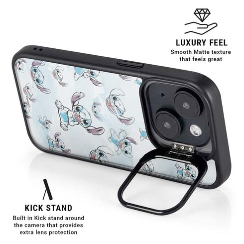 Disney Lilo and Stitch Pattern iPhone 14 Kickstand Case