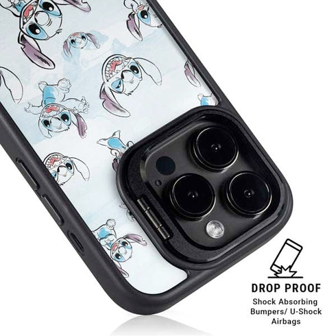 Disney Lilo and Stitch Pattern iPhone 14 Pro Max Kickstand Case