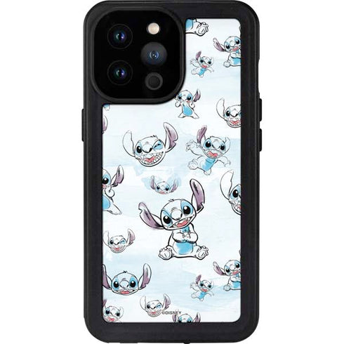 Disney Lilo and Stitch Pattern iPhone 14 Pro Max Waterproof Case