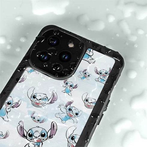 Disney Lilo and Stitch Pattern iPhone 14 Pro Max Waterproof Case