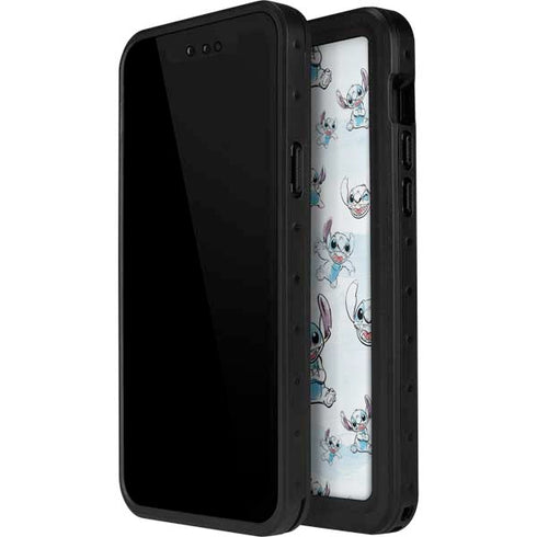 Disney Lilo and Stitch Pattern iPhone 14 Pro Waterproof Case