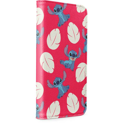 Disney Lilo and Stitch Character Pattern iPhone 15 Folio Case