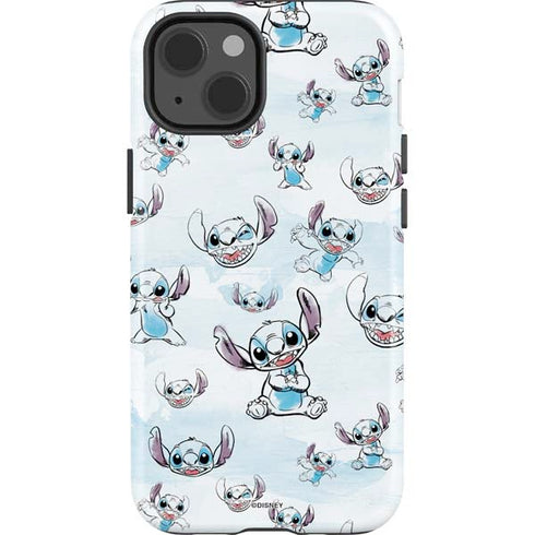 Disney Lilo and Stitch Pattern iPhone 15 Plus Impact Case