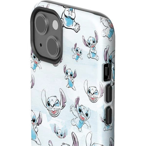 Disney Lilo and Stitch Pattern iPhone 15 Plus Impact Case