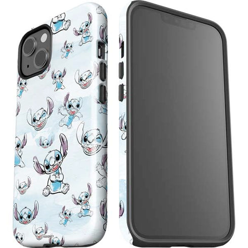 Disney Lilo and Stitch Pattern iPhone 15 Plus Impact Case