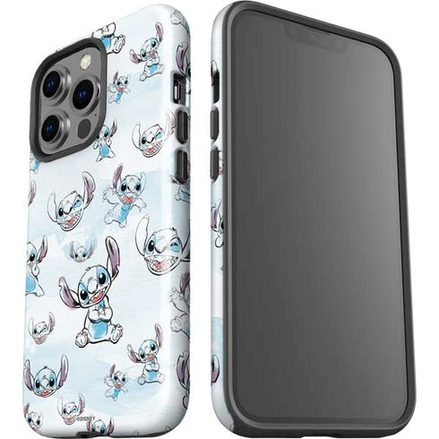 Disney Lilo and Stitch Pattern iPhone 15 Pro Impact Case