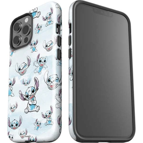 Disney Lilo and Stitch Pattern iPhone 15 Pro Max Impact Case