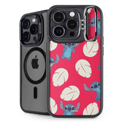 Disney Lilo and Stitch Character Pattern iPhone 15 Pro Max Kickstand Case