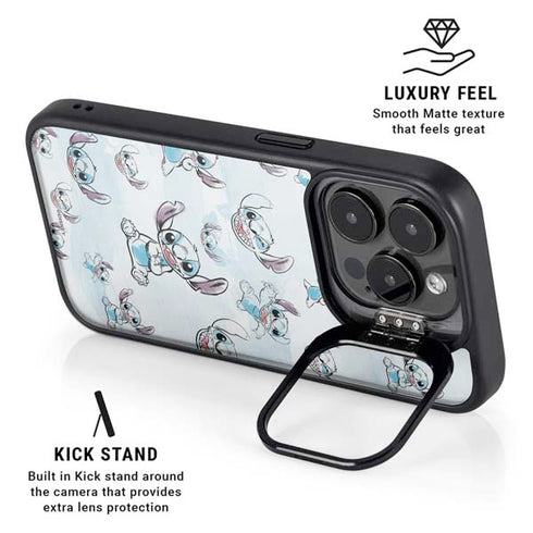 Disney Lilo and Stitch Pattern iPhone 15 Pro Max Kickstand Case