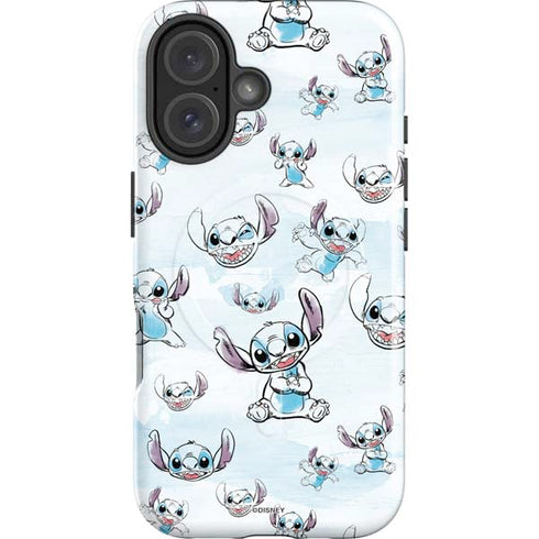 Disney Lilo and Stitch Pattern iPhone 16 Magsafe Impact Case