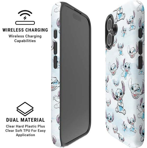 Disney Lilo and Stitch Pattern iPhone 16 Magsafe Impact Case