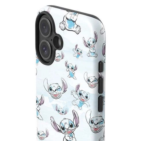 Disney Lilo and Stitch Pattern iPhone 16 Plus Impact Case
