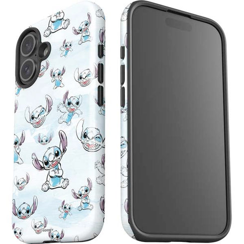 Disney Lilo and Stitch Pattern iPhone 16 Plus Impact Case