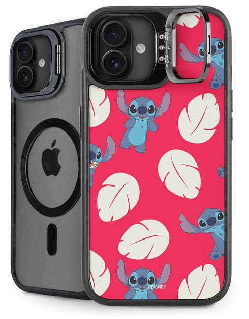 Disney Lilo and Stitch Character Pattern iPhone 16 Plus Kickstand Case