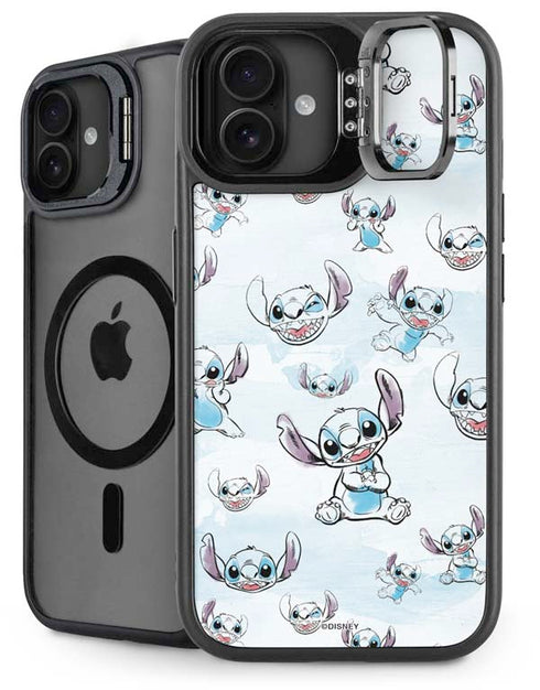 Disney Lilo and Stitch Pattern iPhone 16 Plus Kickstand Case