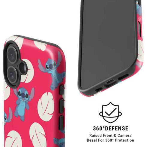 Disney Lilo and Stitch Character Pattern iPhone 16 Plus Magsafe Impact Case