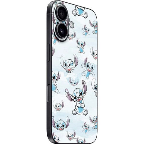 Disney Lilo and Stitch Pattern iPhone 16 Plus Skin