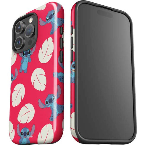Disney Lilo and Stitch Character Pattern iPhone 16 Pro Impact Case