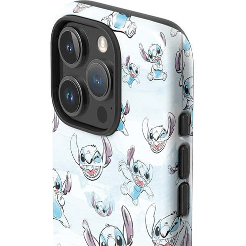Disney Lilo and Stitch Pattern iPhone 16 Pro Impact Case