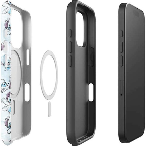 Disney Lilo and Stitch Pattern iPhone 16 Pro Magsafe Impact Case