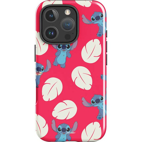 Disney Lilo and Stitch Character Pattern iPhone 16 Pro Max Impact Case