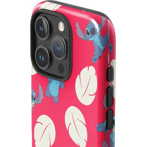 Disney Lilo and Stitch Character Pattern iPhone 16 Pro Max Impact Case