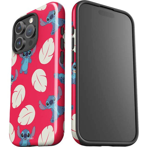 Disney Lilo and Stitch Character Pattern iPhone 16 Pro Max Impact Case