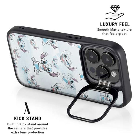 Disney Lilo and Stitch Pattern iPhone 16 Pro Max Kickstand Case