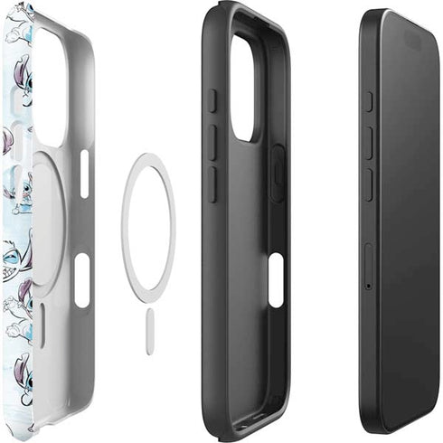 Disney Lilo and Stitch Pattern iPhone 16 Pro Max Magsafe Impact Case