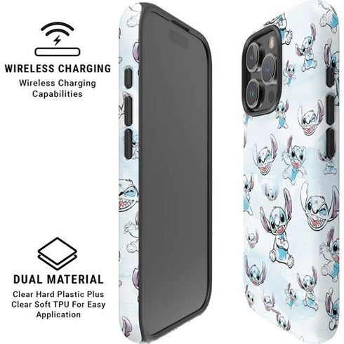 Disney Lilo and Stitch Pattern iPhone 16 Pro Max Magsafe Impact Case