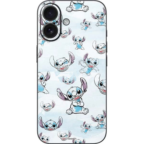 Disney Lilo and Stitch Pattern iPhone 16 Skin