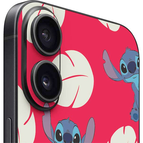 Disney Lilo and Stitch Character Pattern iPhone 16 Skin