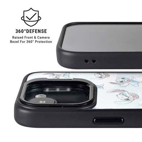 Disney Lilo and Stitch Pattern iPhone 16e Kickstand Case