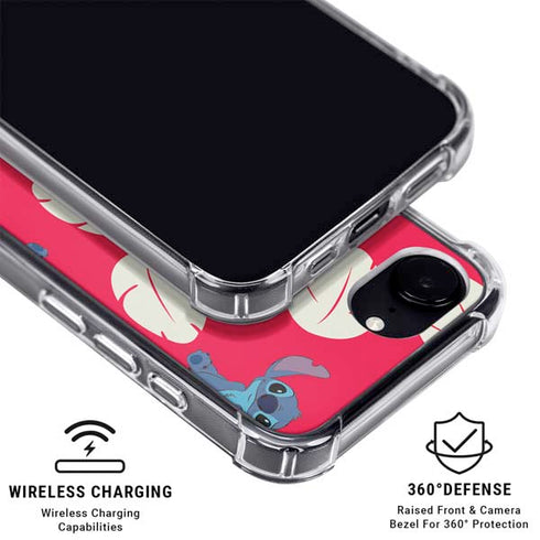 Disney Lilo and Stitch Character Pattern iPhone 16e MagSafe Case