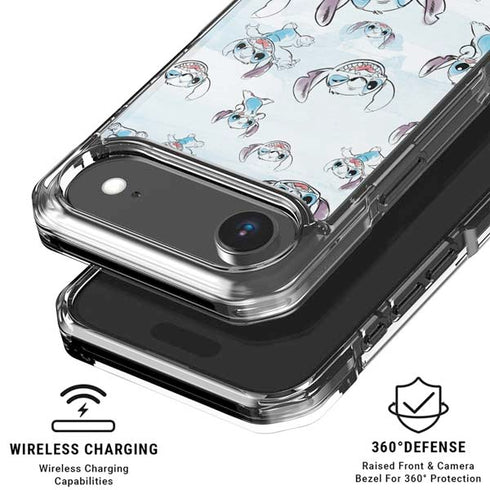 Disney Lilo and Stitch Pattern iPhone 17 Air Clear Case