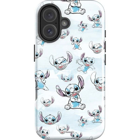 Disney Lilo and Stitch Pattern iPhone 17 Impact Case