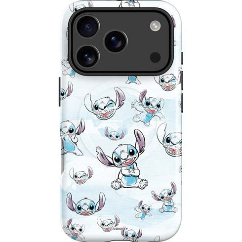 Disney Lilo and Stitch Pattern iPhone 17 Pro Magsafe Impact Case