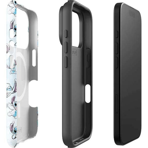 Disney Lilo and Stitch Pattern iPhone 17 Pro Magsafe Impact Case