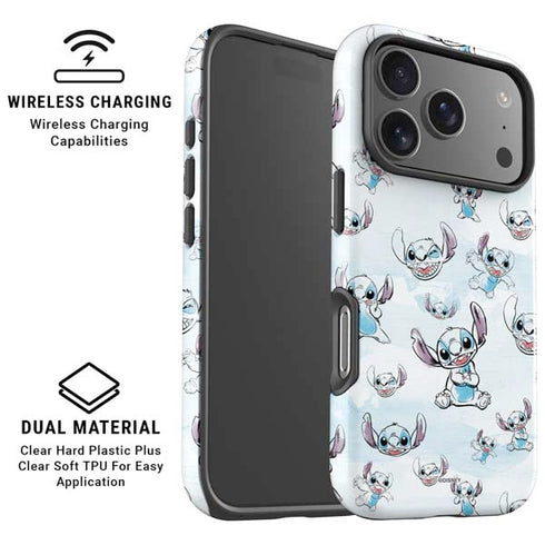 Disney Lilo and Stitch Pattern iPhone 17 Pro Magsafe Impact Case