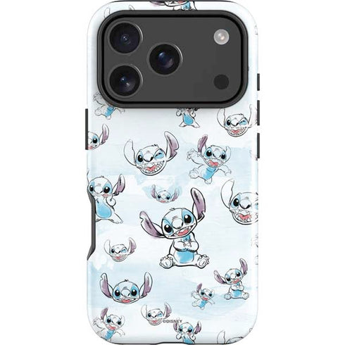 Disney Lilo and Stitch Pattern iPhone 17 Pro Max Impact Case