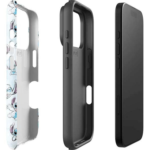 Disney Lilo and Stitch Pattern iPhone 17 Pro Max Impact Case