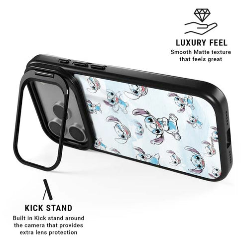 Disney Lilo and Stitch Pattern iPhone 17 Pro Max Kickstand Case