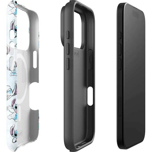 Disney Lilo and Stitch Pattern iPhone 17 Pro Max Magsafe Impact Case