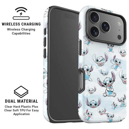 Disney Lilo and Stitch Pattern iPhone 17 Pro Max Magsafe Impact Case
