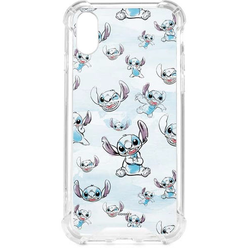 Disney Lilo and Stitch Pattern iPhone XS Clear Case